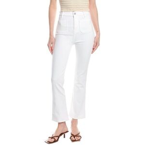 7 For All Mankind White Boot Cut Jeans